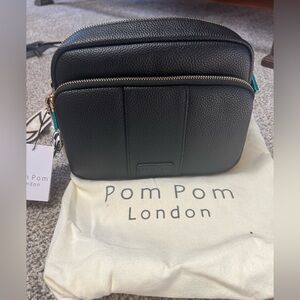 Pom Pom London Mayfair crossbody black NWT
